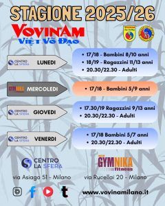 Corsi di Vovinam a Milano